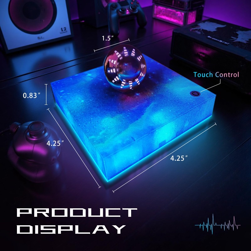 Office Tech Gifts For Men - Lâmpada UFO Flutuante 360 ° Display