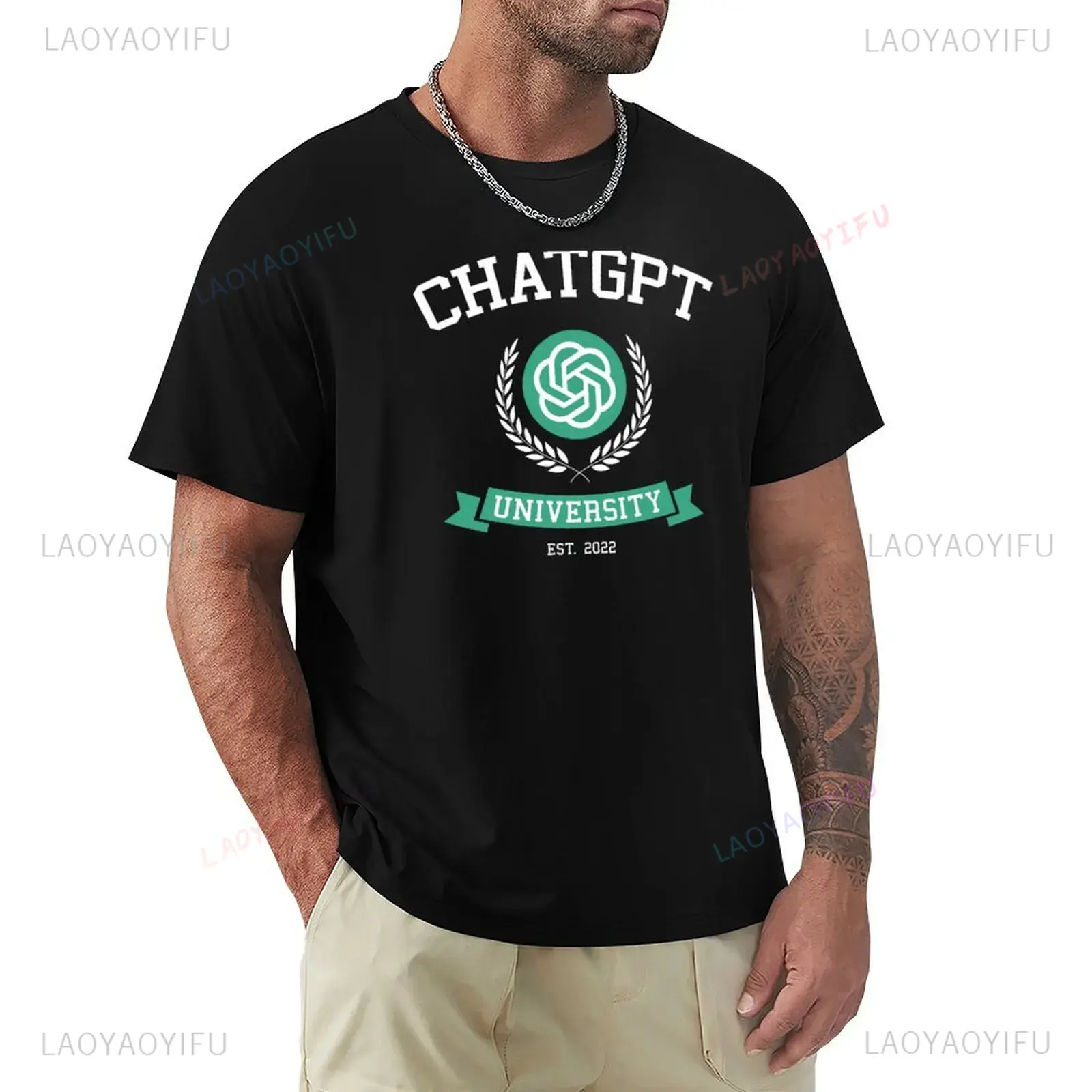 Office Tech Gifts For Men - Camiseta Unissex Engraçada Inspirada no ChatGPT,