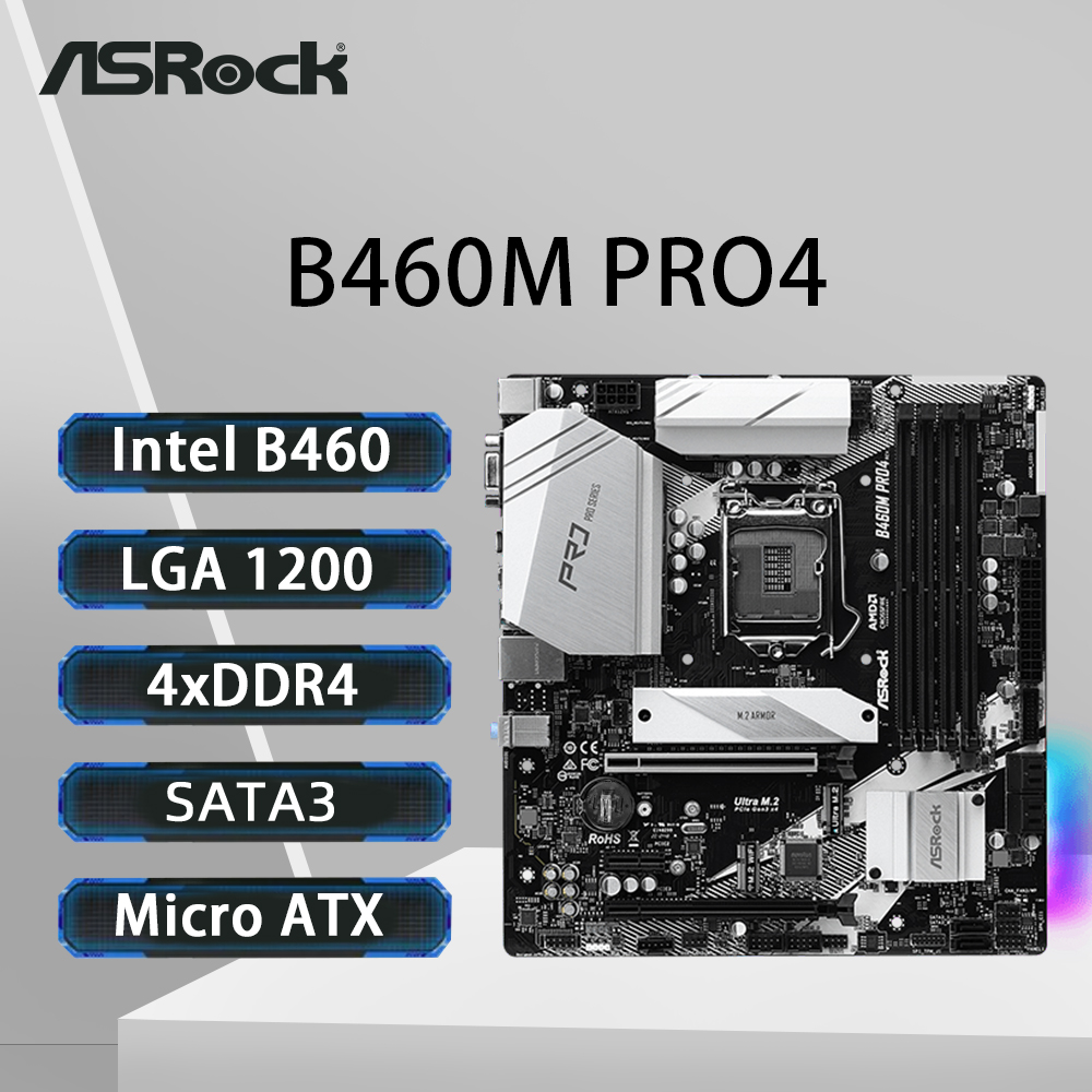 Placa-mãe ASRock B460M PRO4 LG - Intel Cpu Core I5 avaliação e preço